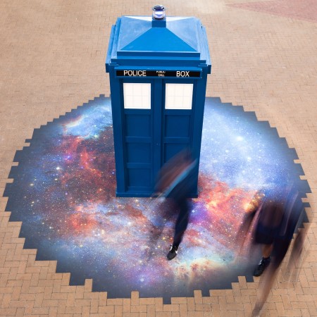 Space Floor Graphics at A School