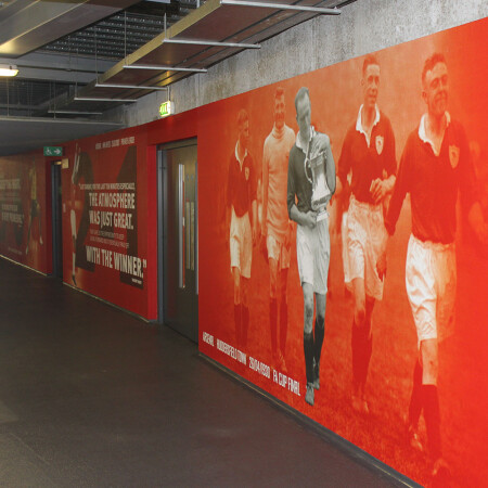 Arsenal FC Emirates Stadium wall graphics