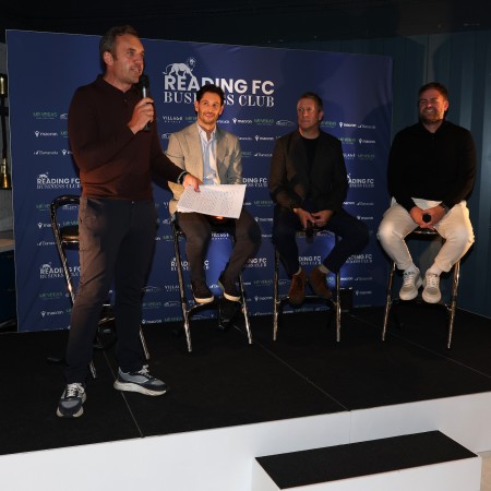 Reading FC Business Club Interview Backdrop