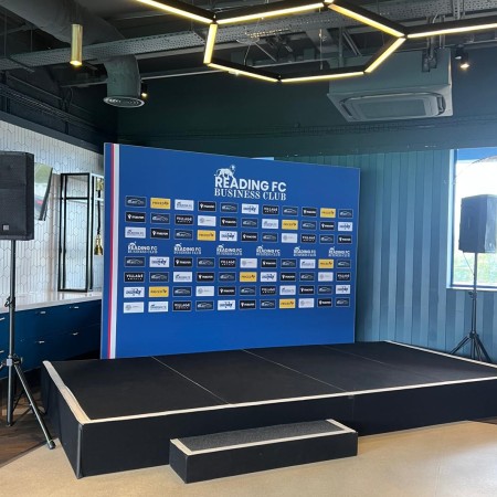 Reading FC Business Club Interview Backdrop