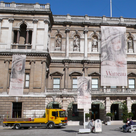 Royal Academy of Arts Fabric Banners watteau