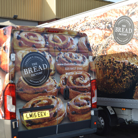 Bread - Freshly Made Fleet Livery rear of van