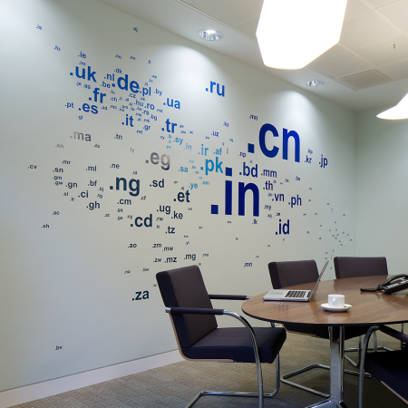 Curzon Street Office Graphics word wall