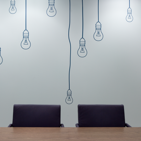 Curzon Street Office Graphics lightbulbs