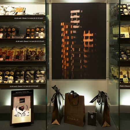Hotel Chocolat Retail Graphics - print and on wall
