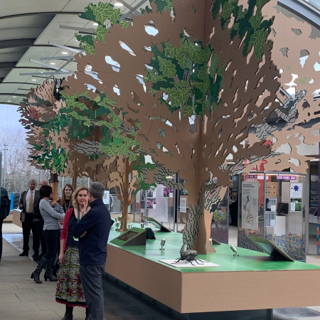 Kew Gardens - Seed Bank tree from cardboard