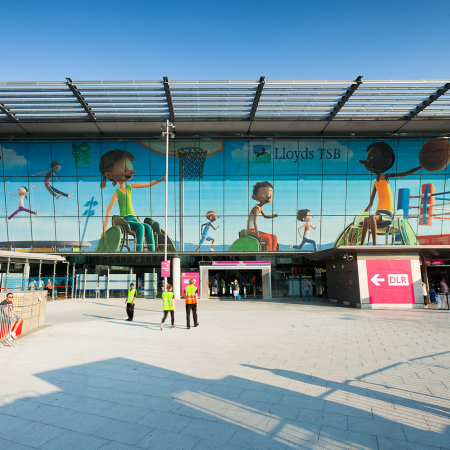 Stratford Station Building Wrap front