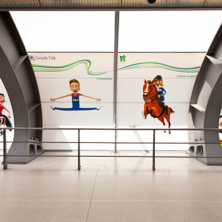 Stratford Station Building Wrap interior