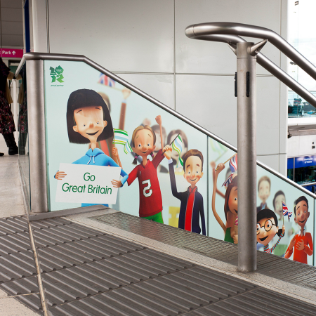 Stratford Station Building Wrap stairs