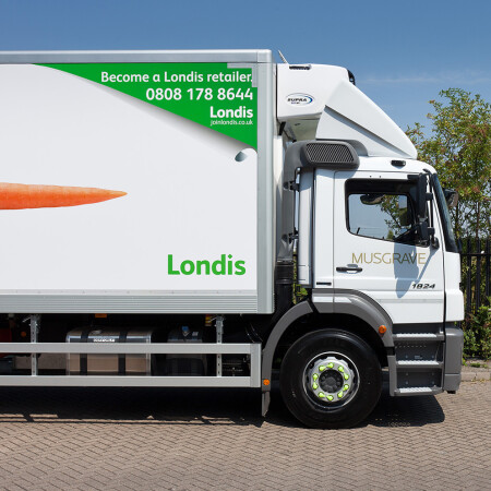 Londis lorry side front