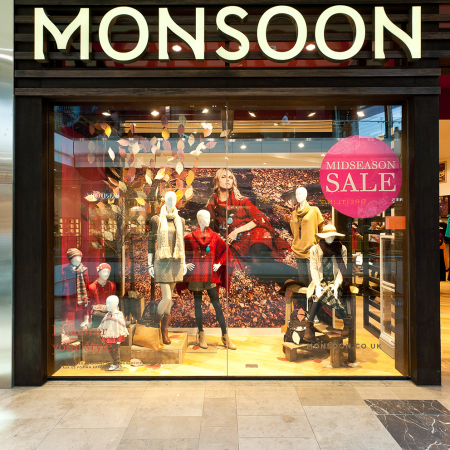 Monsoon Westfield shopfront