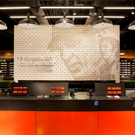 Nike Westfield Retail Graphics brick effect