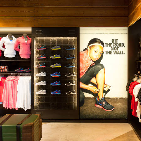 Nike Westfield Retail Graphics lightbox frame