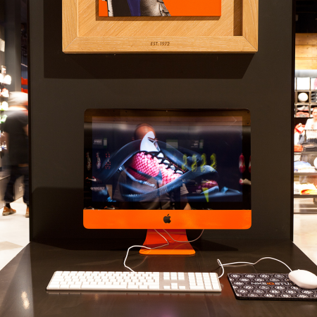 Nike Westfield Retail Graphics orange mac