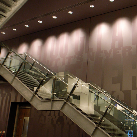 The O2 Arena Architectural Graphics stairwell