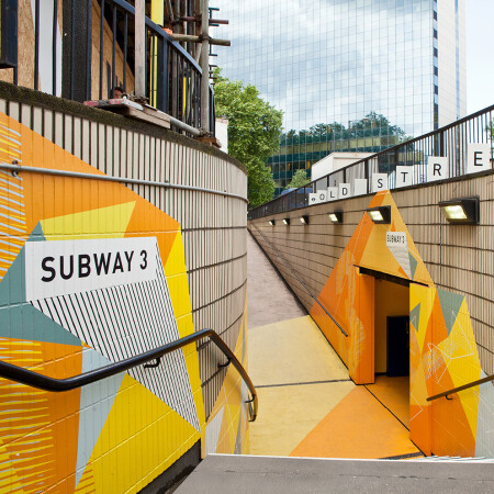 Old Street Underground way finding outdoor