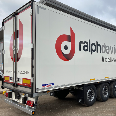 A branded Ralph Davies International vehicle.