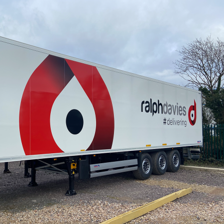 A branded Ralph Davies International vehicle.