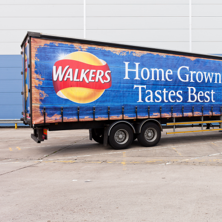 Walkers Curtain Sided Vehicles blue lorry