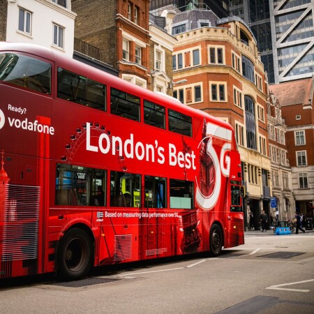 London's Best 5G on bus