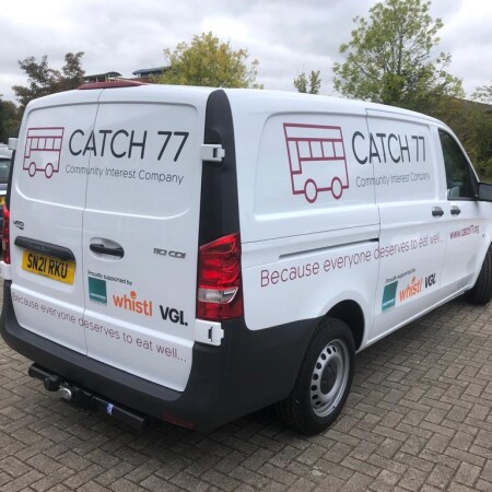 The branded Catch 77 vehicle.