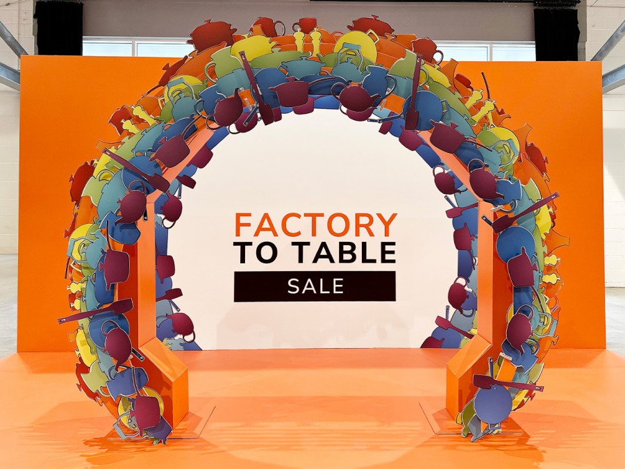 Le Creuset Bespoke Installation.