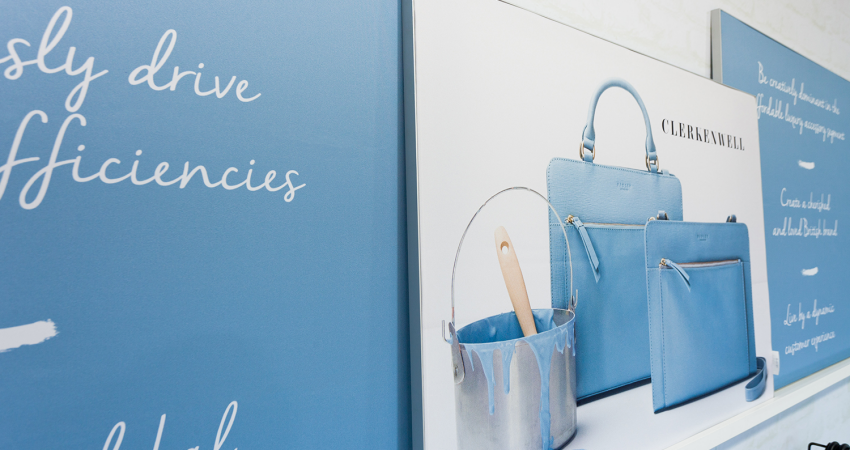 Radley Head Office blue bags