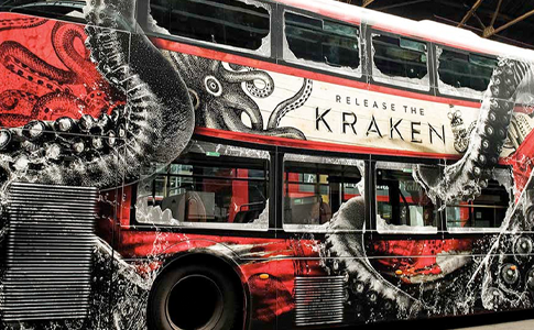 Kraken Rum Bus Wrap