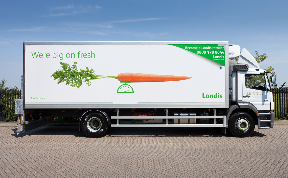 Londis lorry livery