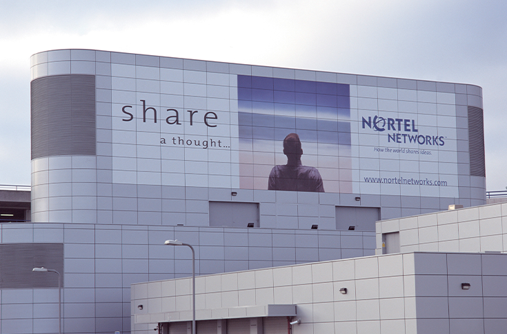 Building Wraps Nortel Networks