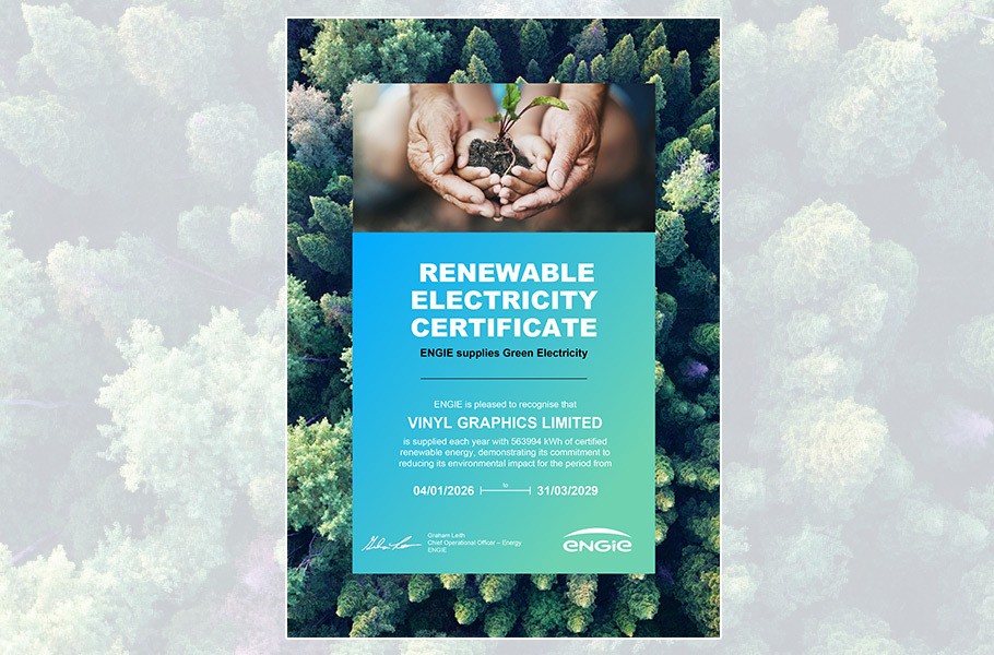 Electricity from Renewable Sources certificate.