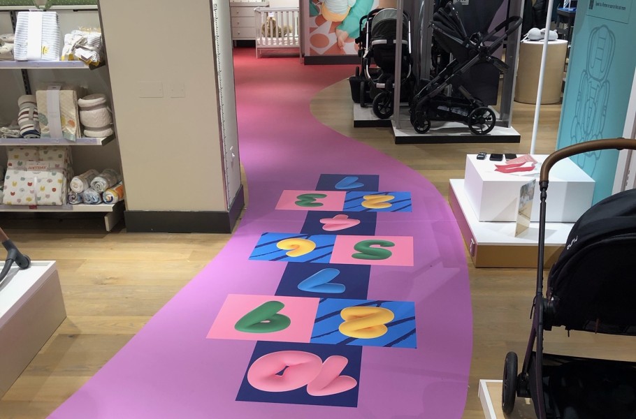 JLP floor graphics